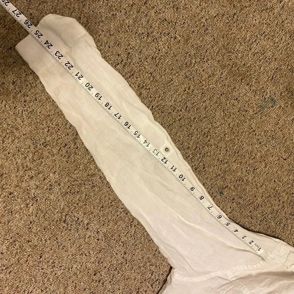 Heritage 1981 100% Linen Full zip Jacket Women Size L pockets - Picture 3 of 9